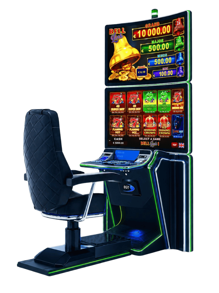 Live slot machine cabinet for remote play